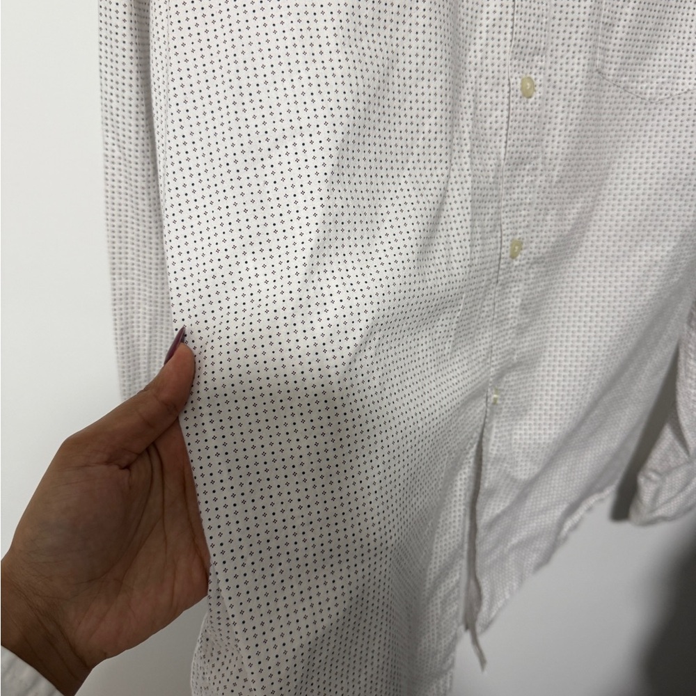 Banana Republic Gray Patterned Men's button down Shirt - Picture 2 of 4